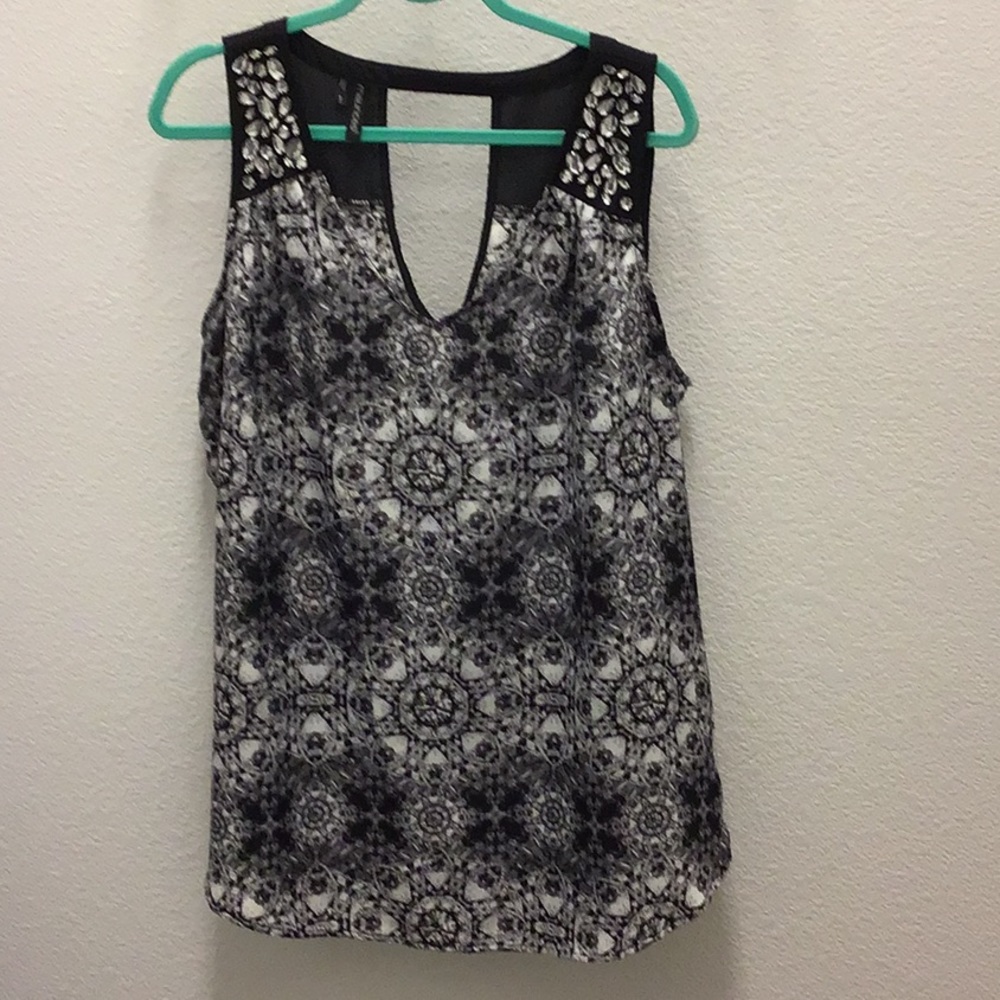 Versatile V neck with bling!